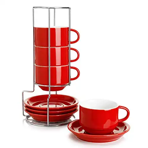 Sweese Porcelain Stackable Cappuccino Cups