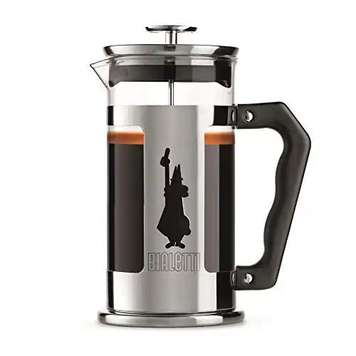 Bialetti Preziosa French Press Coffee Maker, 600 ml, Steel